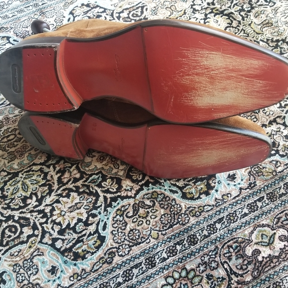 Santoni suede zipper boots - Picture 4 of 6